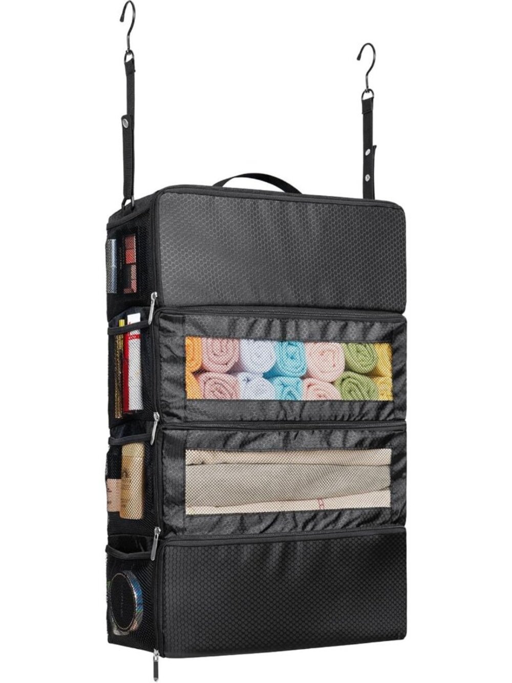 Travel Luggage Organizer Shelves - Hanging Suitcase Organizer for Carry-On Bags